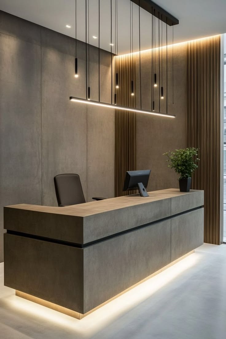 Front desk and cashier workstation setup
